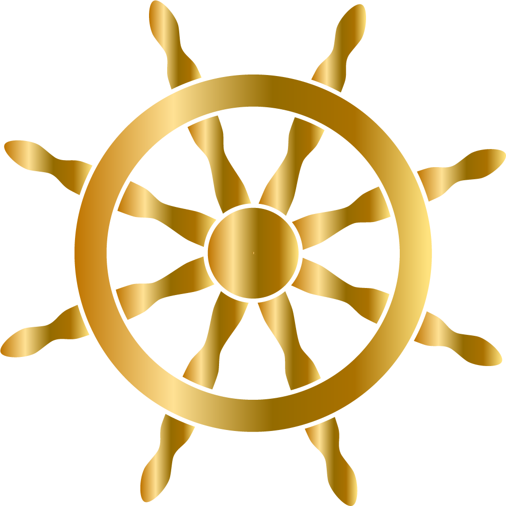 Barre de roue dorée