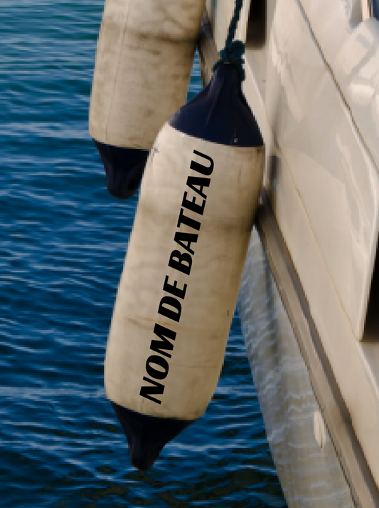 Nom de bateau sur pare-battage