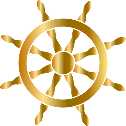 Barre de roue dorée