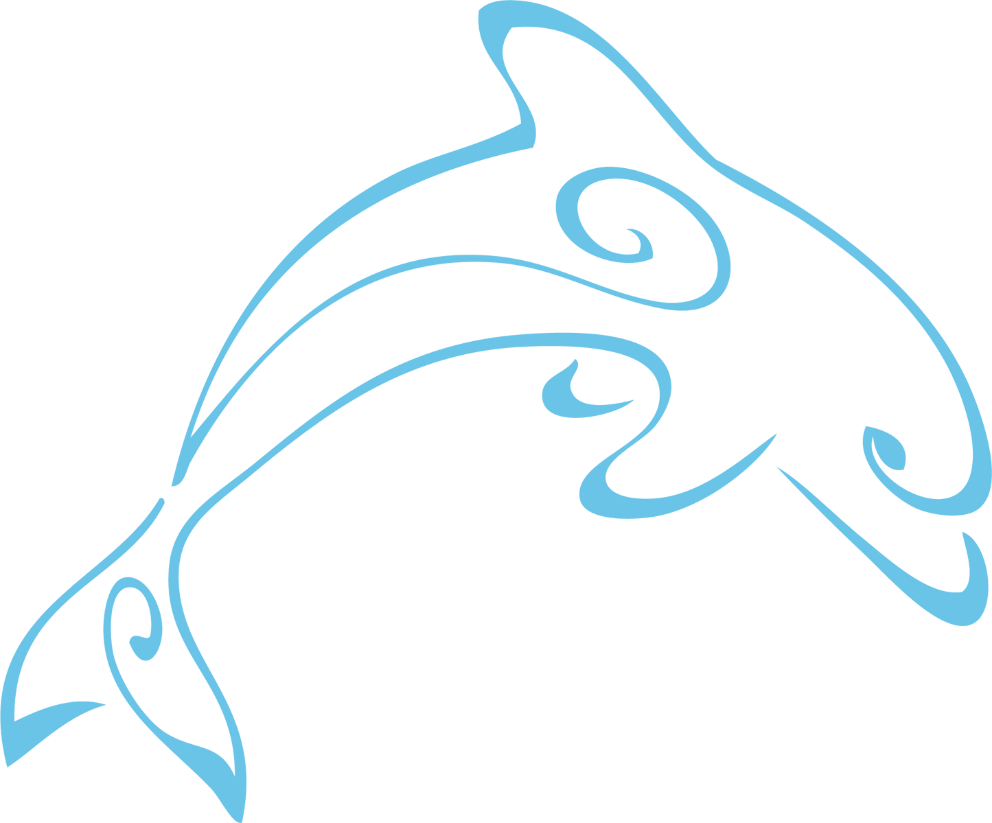 Dauphin bleu clair