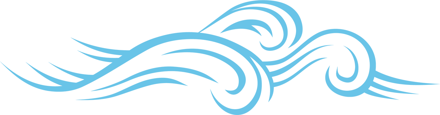 Vague bleu clair